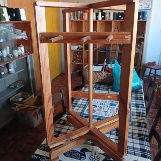 Warping mill for sale at the Cape Guild of Weavers members shop. R2500 or make us an offer.