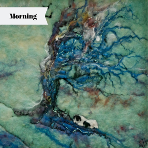 Abstract Art Using Wet and Needle Felt Techniques