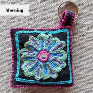 Indian Rabari Embroidery Keyring - Session 1