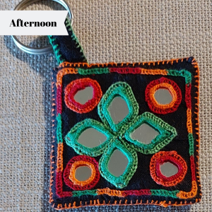 Indian Rabari Embroidery Keyring - Session 2