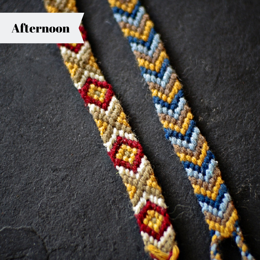 Colourwork Macramé: Friendship Bracelets