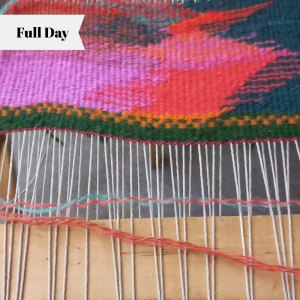 Tapestry Weaving: Coffee Mat with Blended Colours