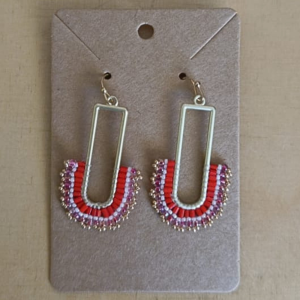 Miyuki hand beaded earrings