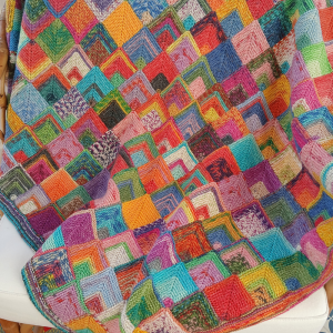 How to Knit a Mitred Square Blanket